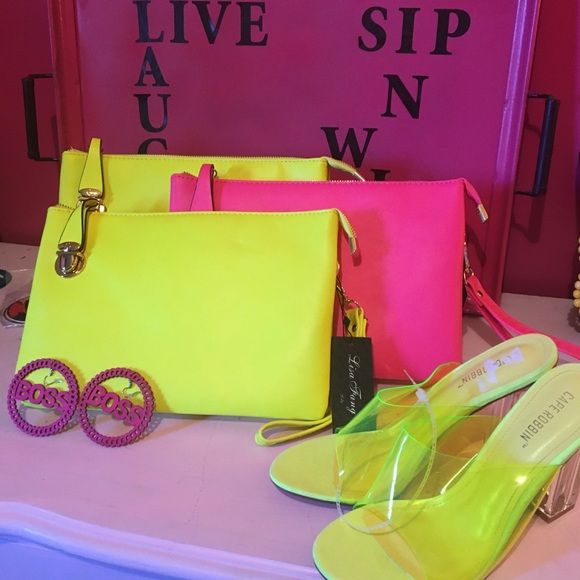 Handbags - SOLD OUT Brand new neon clutches